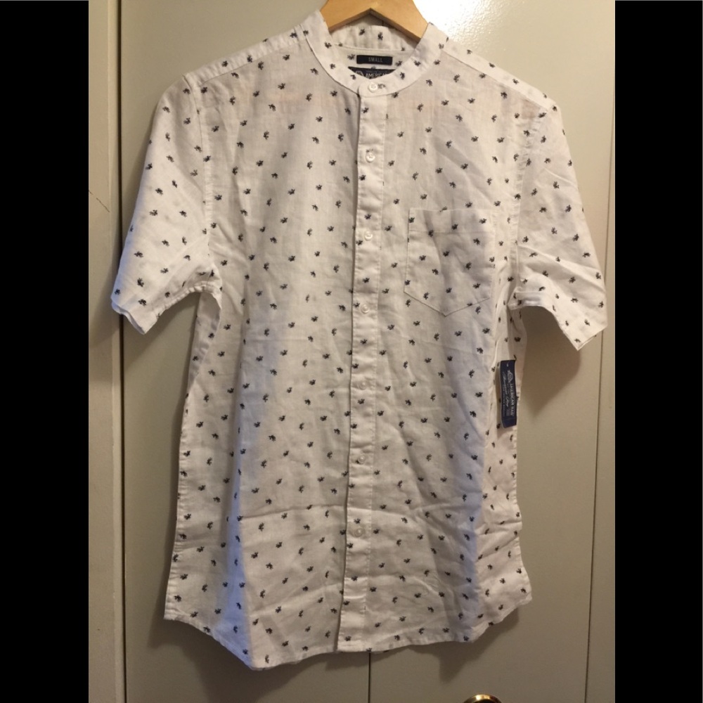 NWT American Rag Bright White Linen Shirt